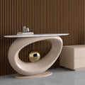 Sidetable voor de hal met marmerlook, kleur wit