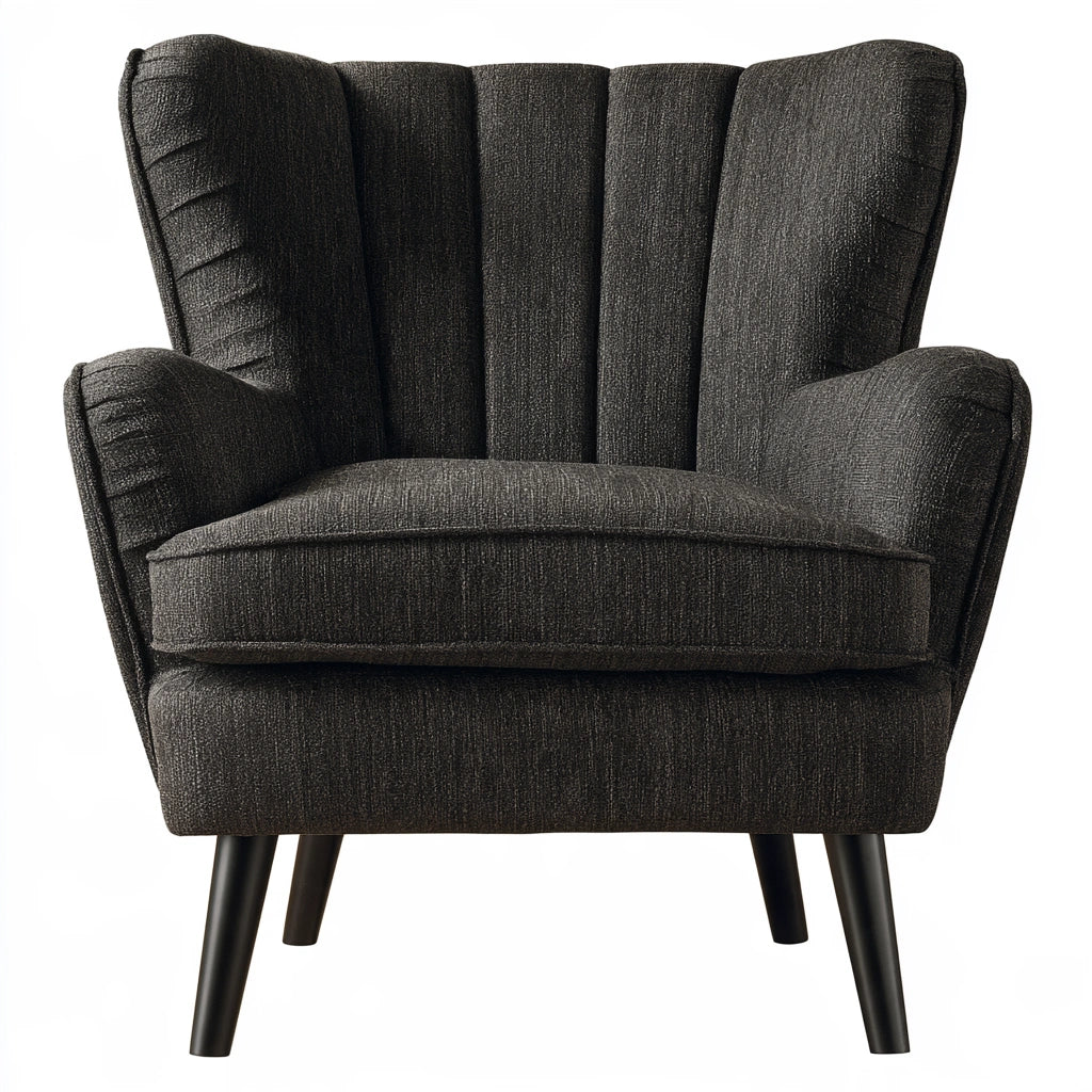 Accentfauteuil, kleur donkergrijs