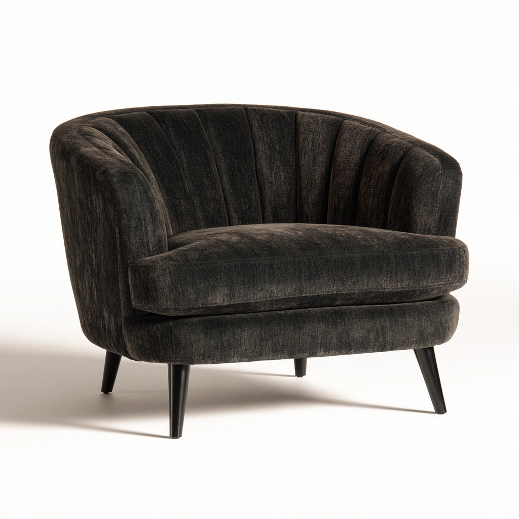 Accentfauteuil, kleur donkergrijs