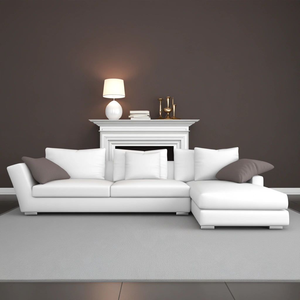Modulaire hoekbank, kleur wit