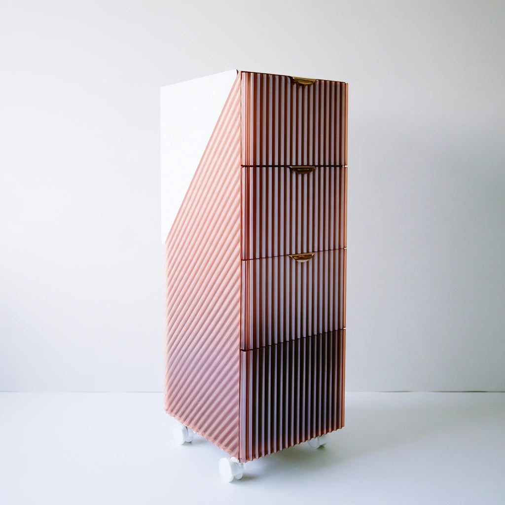 Bureau-organizer op wielen, kleur grijs